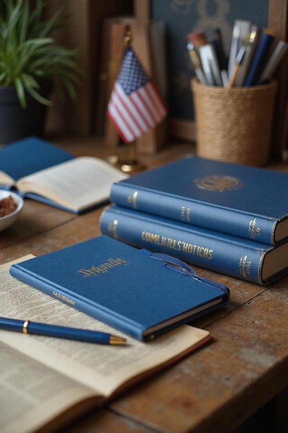 blue stationery office essentials