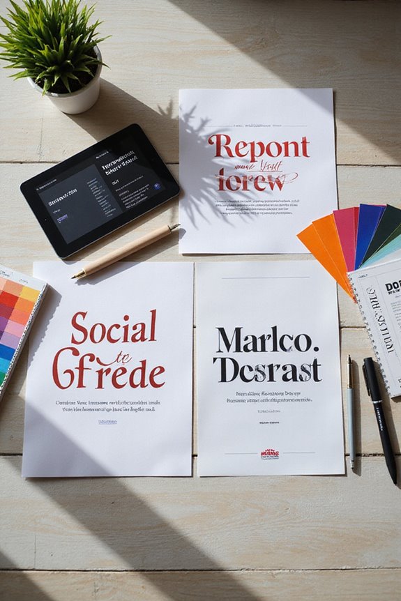 bold typography enhances political design