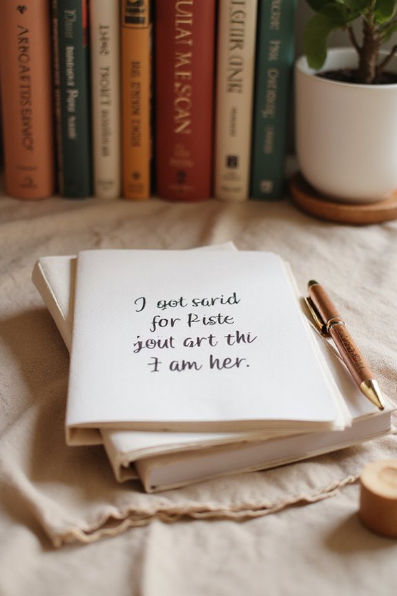 choosing i am her stationery
