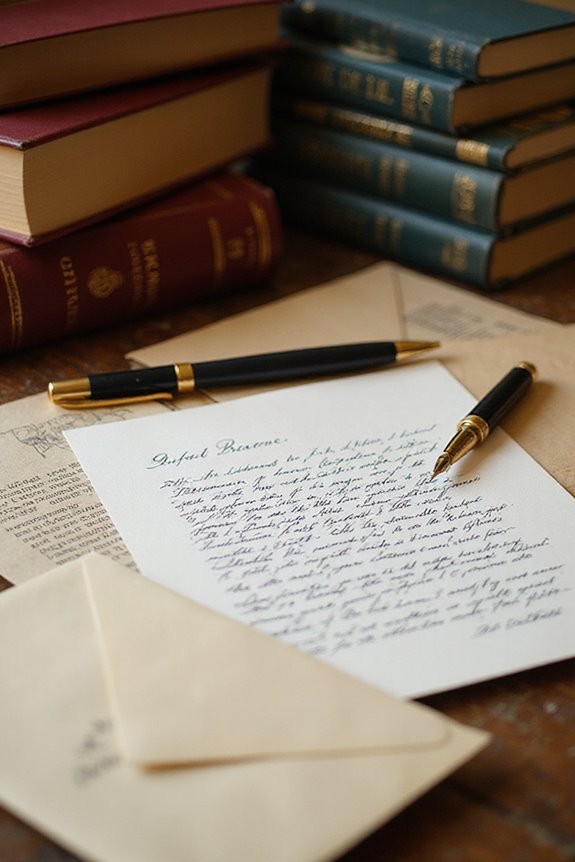 choosing letter writing stationery