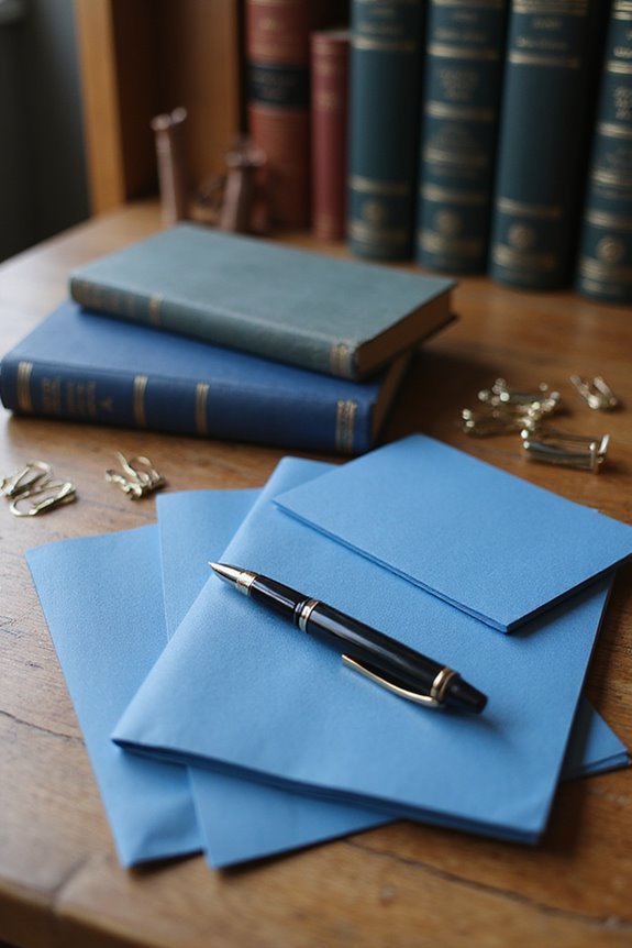 choosing quality blue stationery