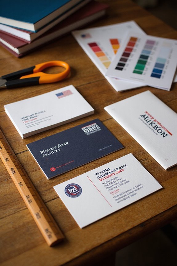 ideal business card selection