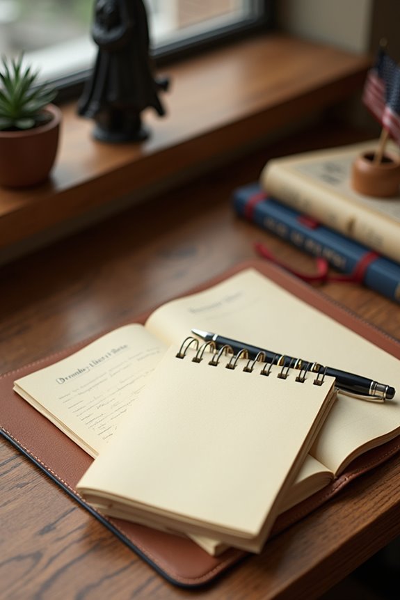 organize thoughts with stationery