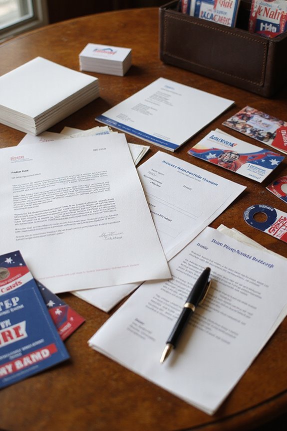 political stationery for branding