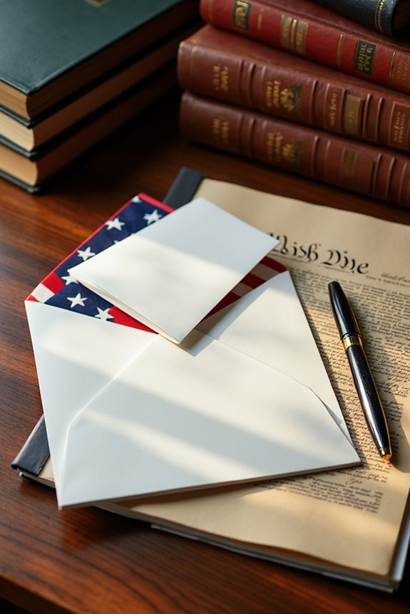 political themed envelope designs