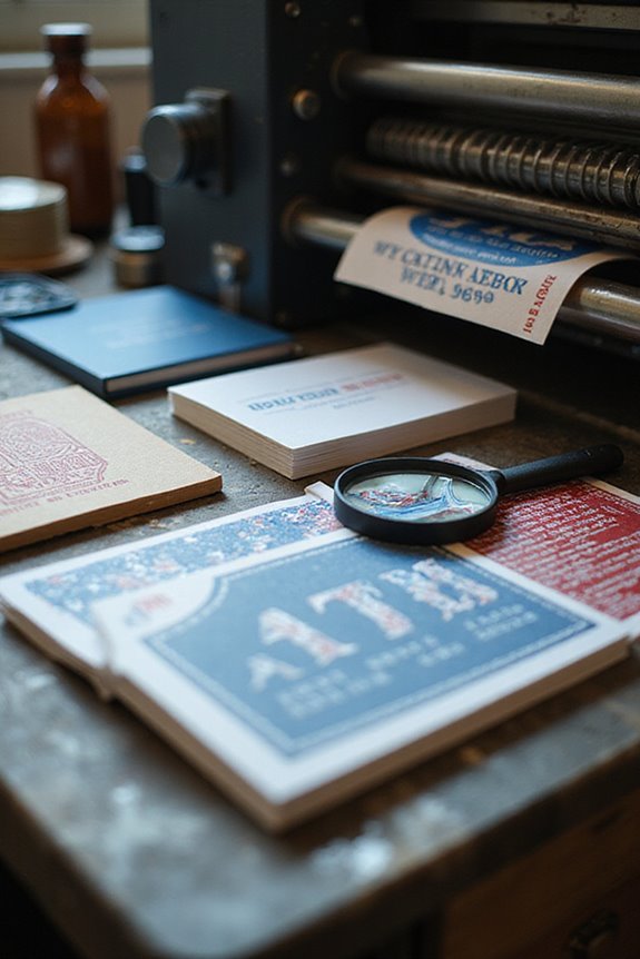 printing techniques for business cards