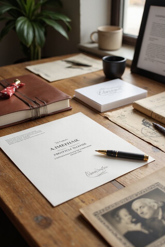 stylish note cards collection