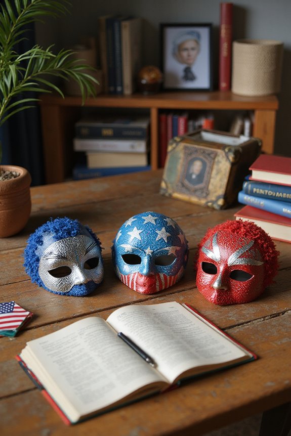 stylish political statement masks